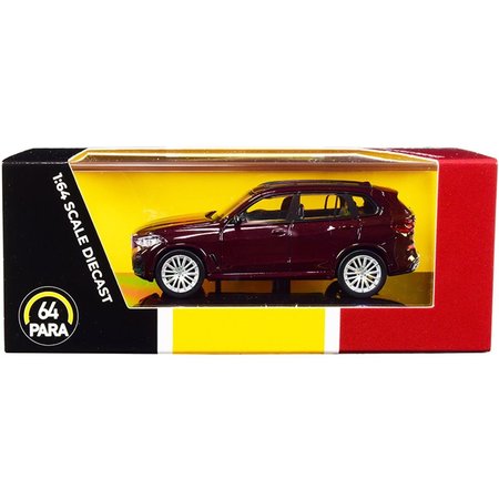 PARAGON BMW X5 G05 with Sunroof Ametrine Red Metallic 1-64 Scale Diecast Model Car PA-55184